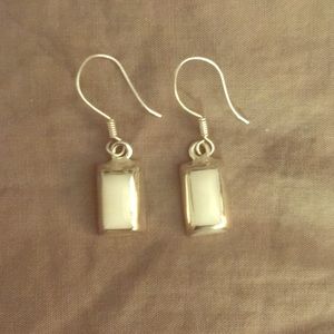 Sterling silver drop earrings